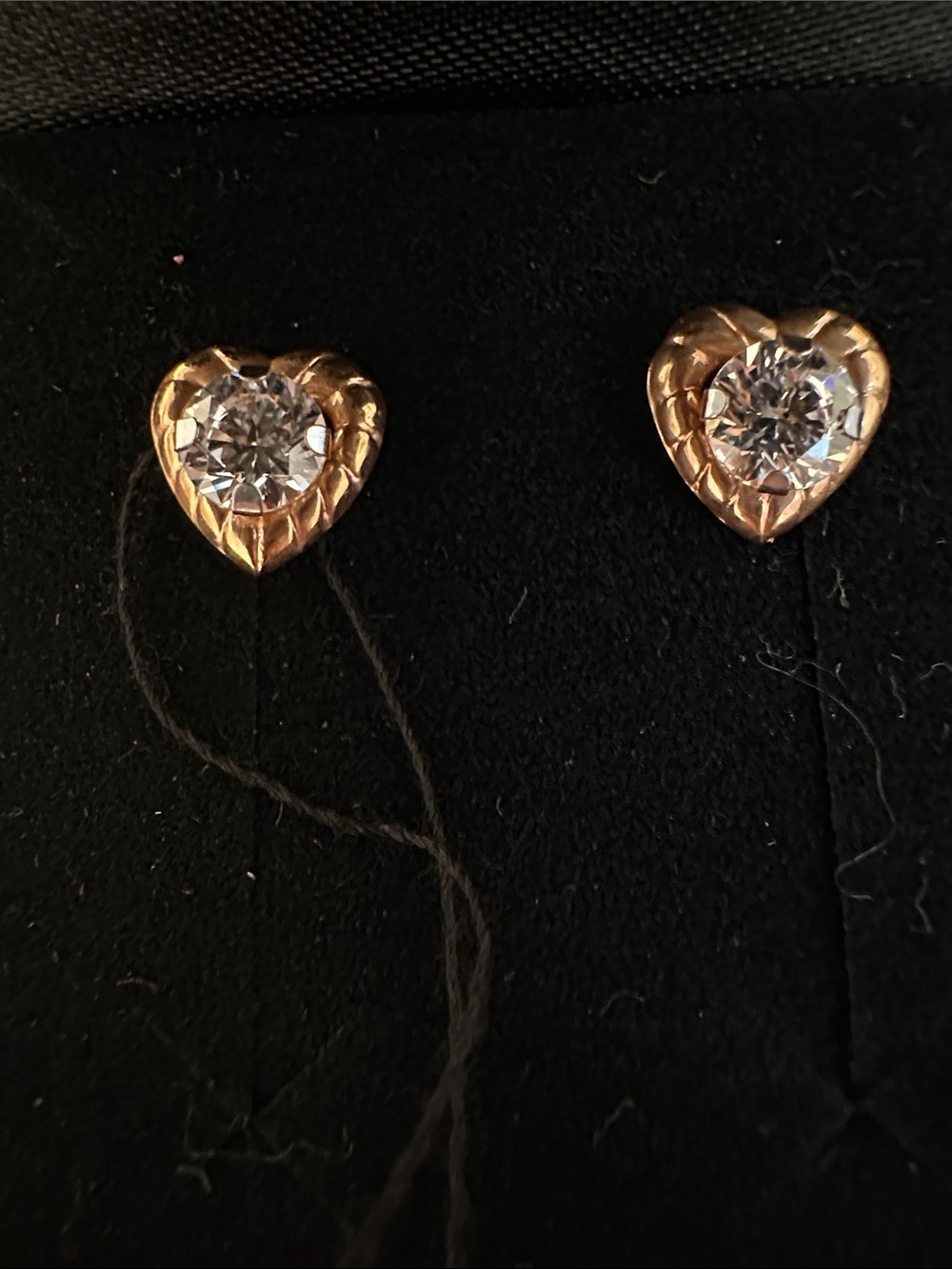 14k Rose Gold Heart Halo with CZ